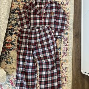 Ralph Lauren Red and Black Plaid Pajama Set